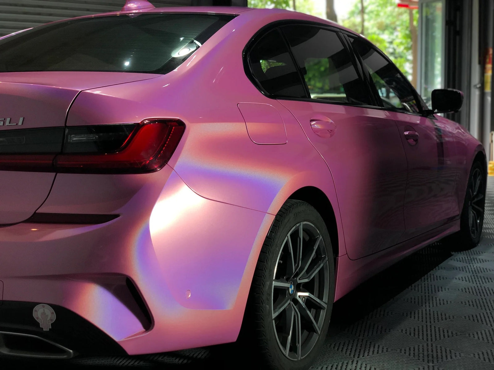 Laser Gloss Pink Vinyl Wrap 