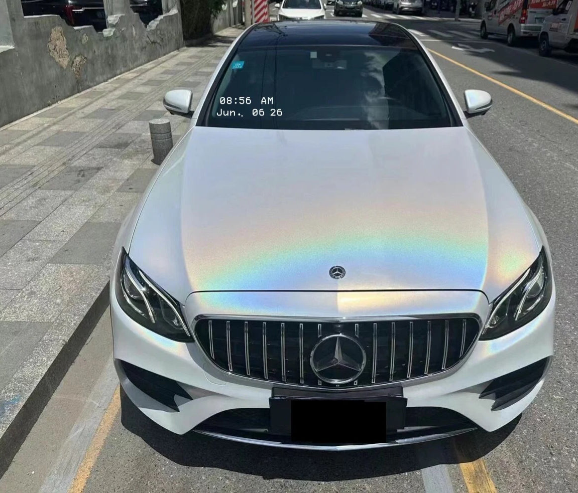Laser Matte White Vinyl Wrap Car