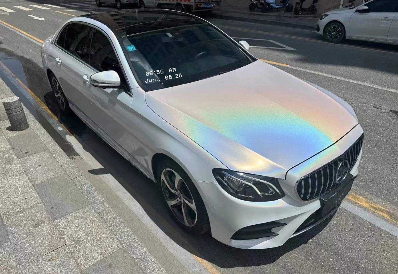 Laser Matte White Vinyl Wrap Auto