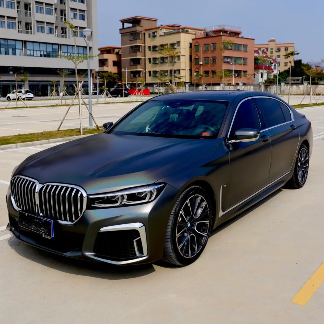 Laser Matte Black Vinyl Wrap Car Color