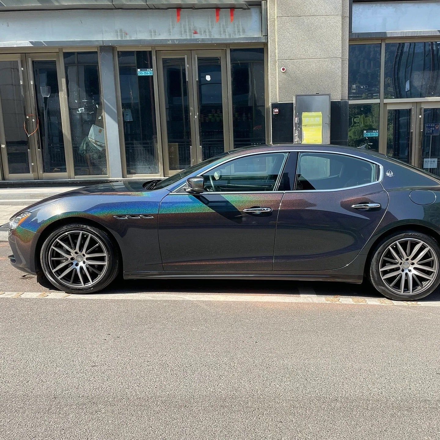 Laser Gloss Black Vinyl Wrap Color Film