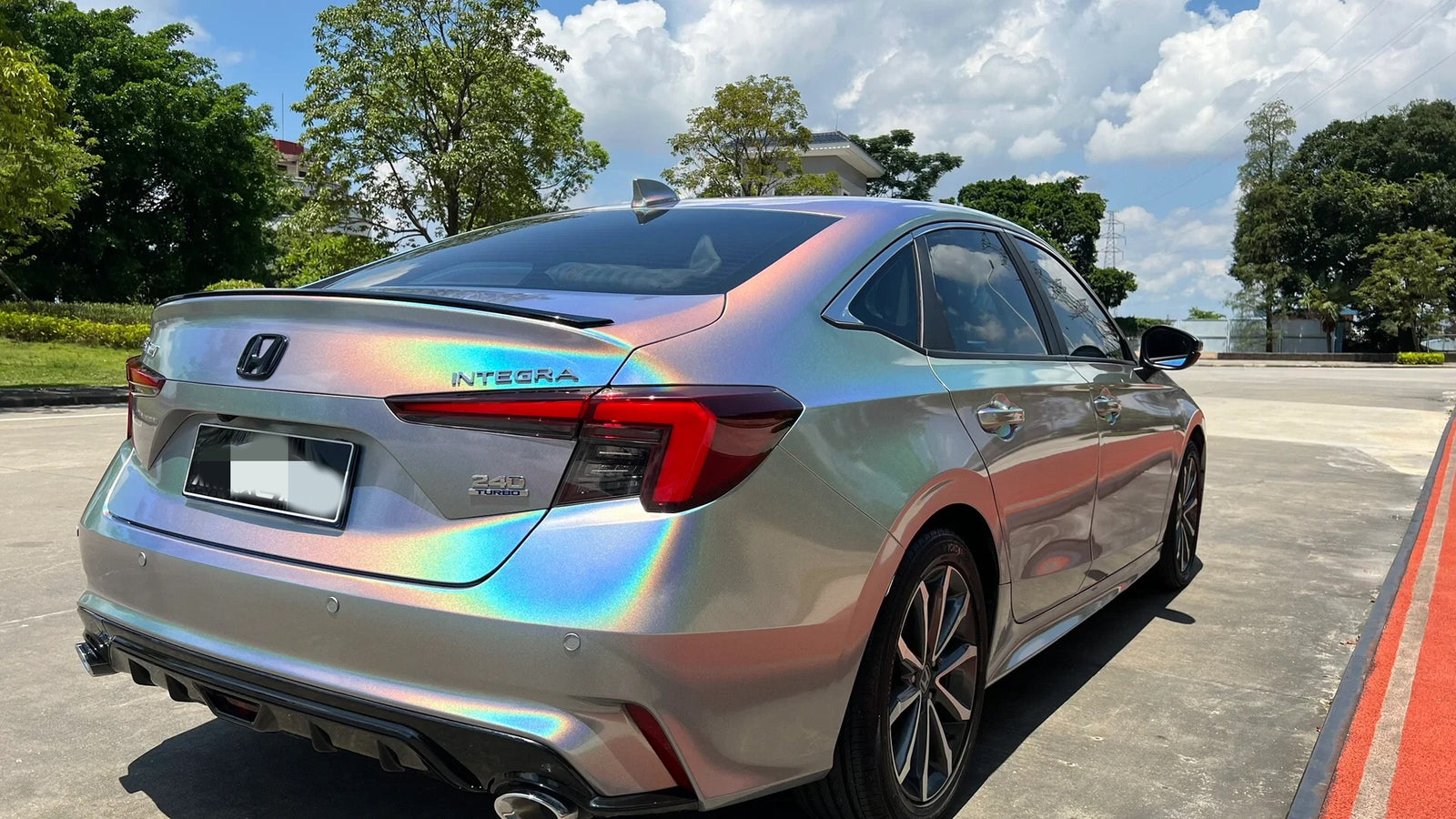 Laser Gloss Silver Vinyl Wrap