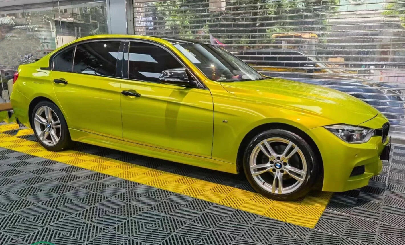 Gloss Metallic OSD Yellow Car Wrap Vinyl