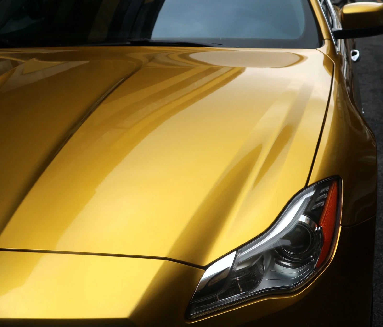 Gloss Metallic Amber Gold Car Wrap Color Film