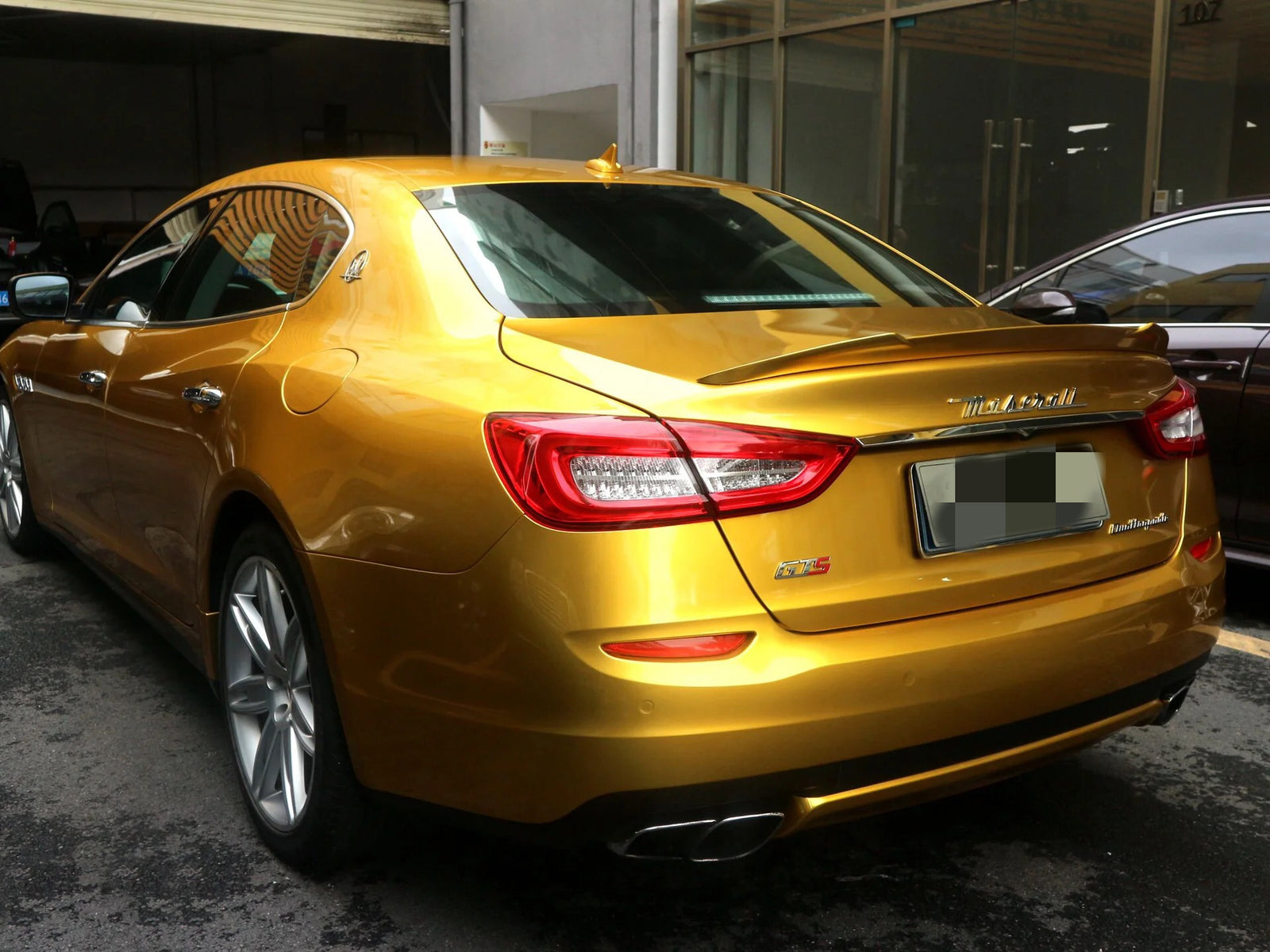 Gloss Metallic Amber Gold Car Wrap Vinyl Colored
