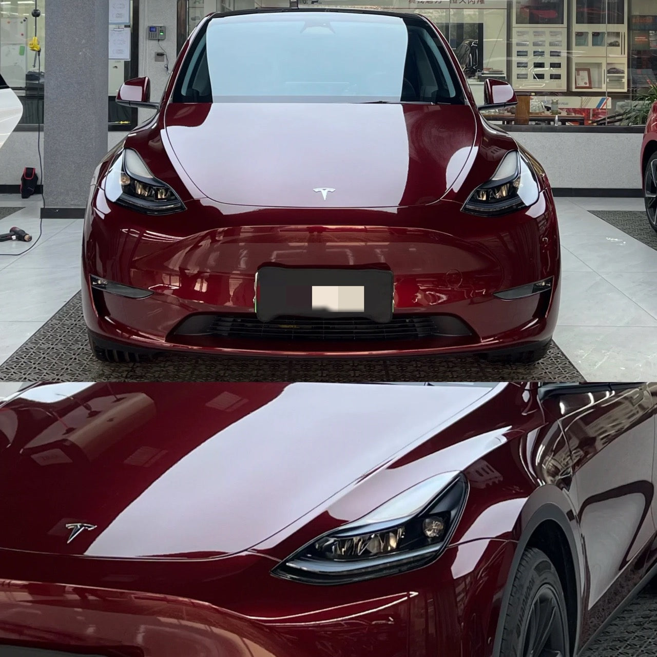 Gloss Metallic Rufous Red Vinyl Wrap