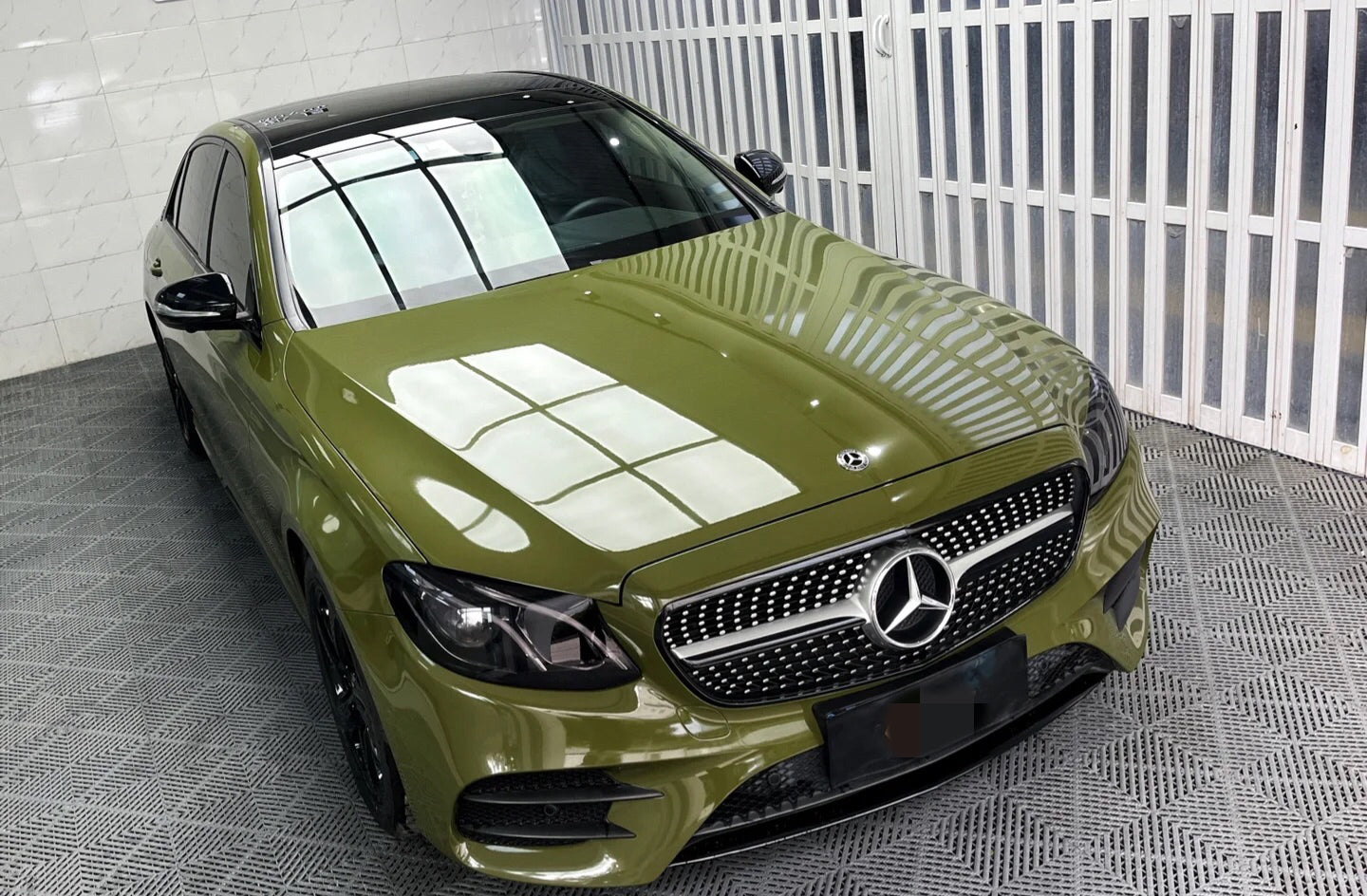 Super Gloss Military Green Car Wrap