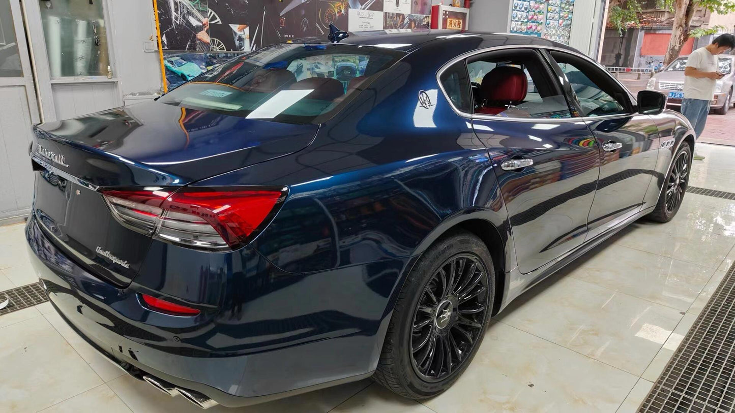 Gloss Metallic Midnight Blue Teal Vinyl Wrap