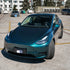 Gloss Metallic British Racing Green Car Wrap Tesla