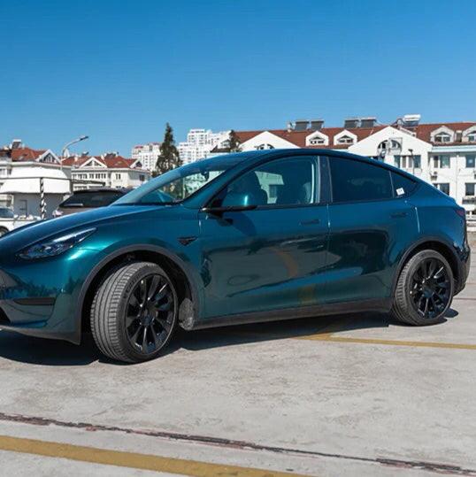 Gloss Metallic British Racing Green Vinyl Wrap 