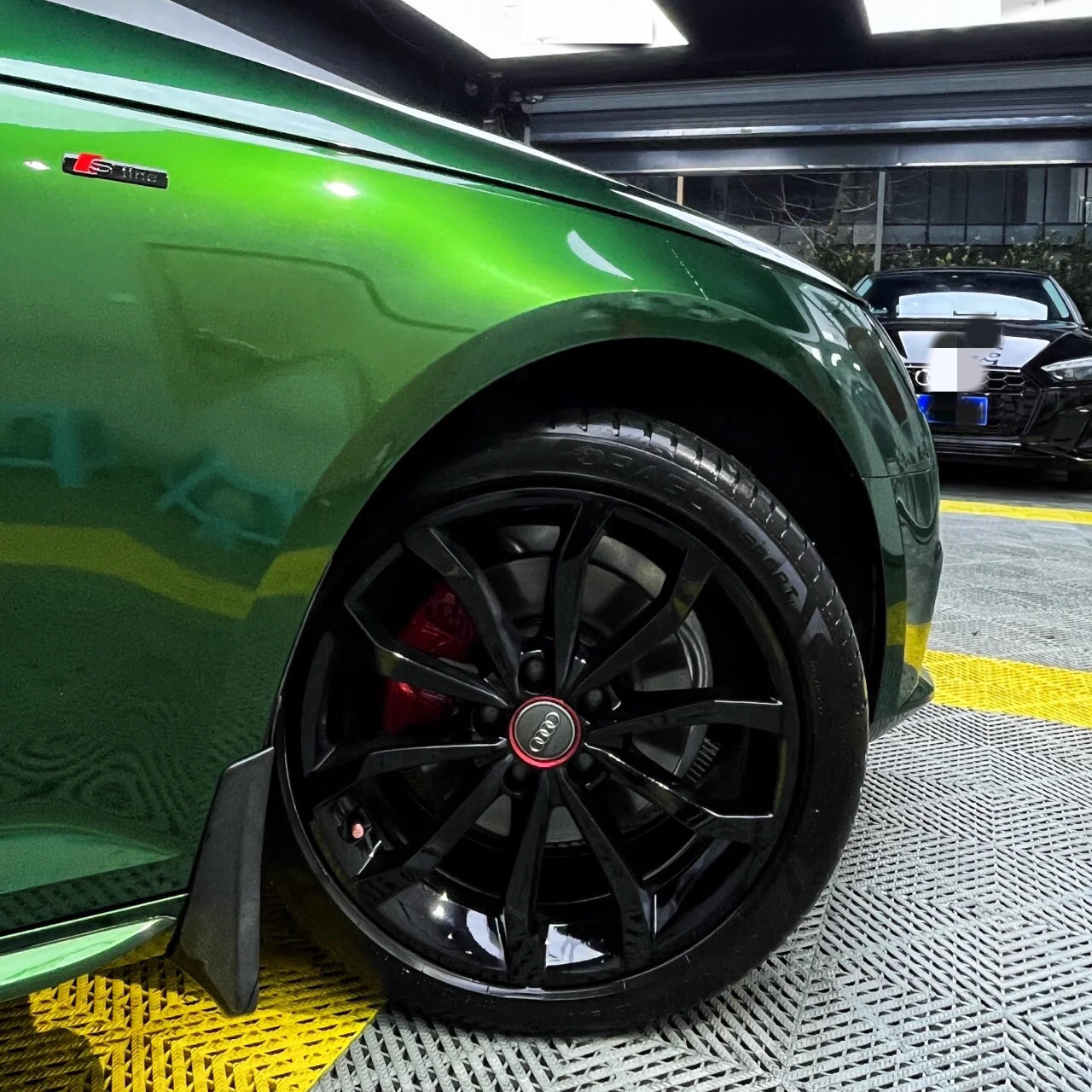 Gloss Metallic Sonoma Green Car Wrap Partial