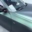 Satin Chrome Hunter Green Car Wrap Partial