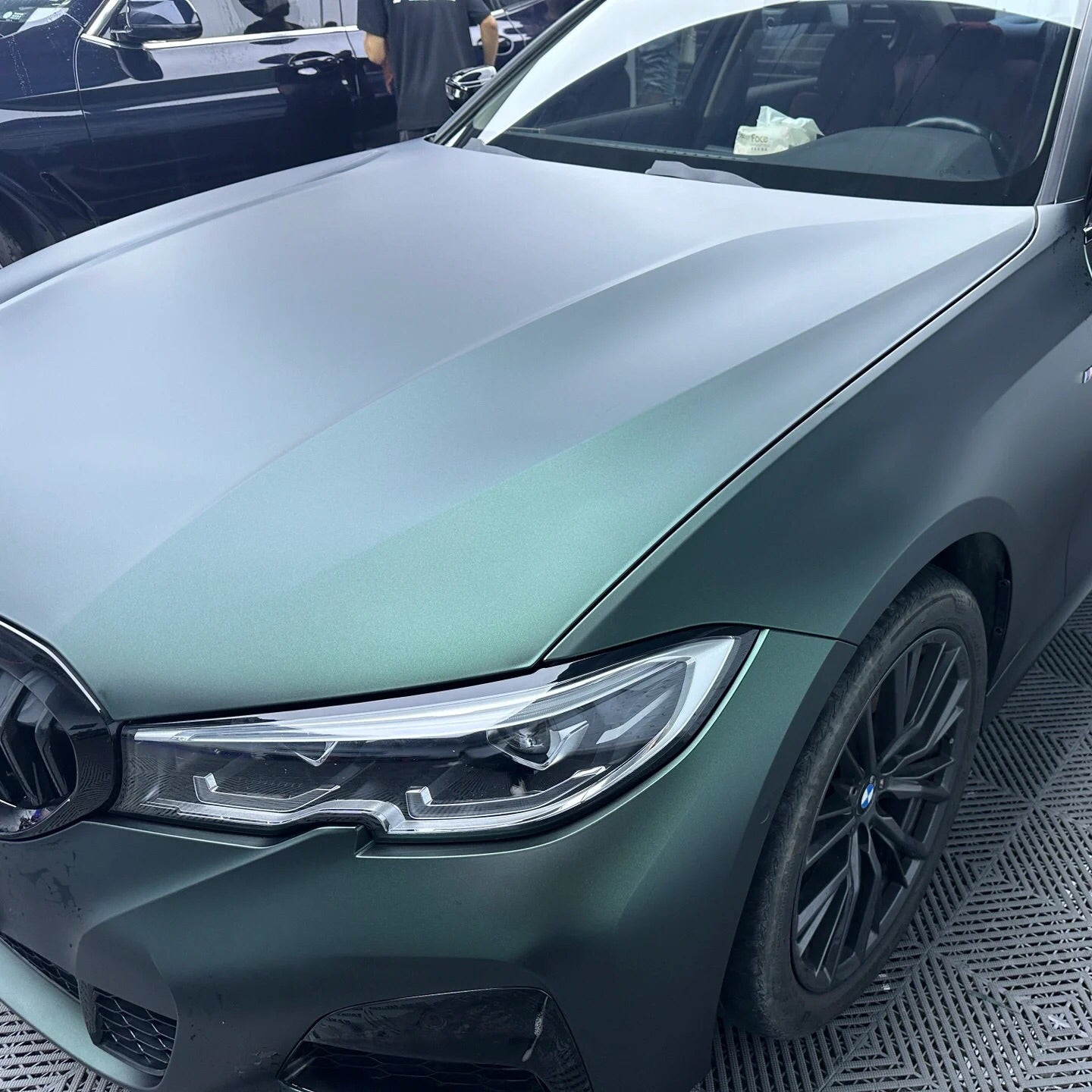 Satin Chrome Hunter Green Car Wrap Color