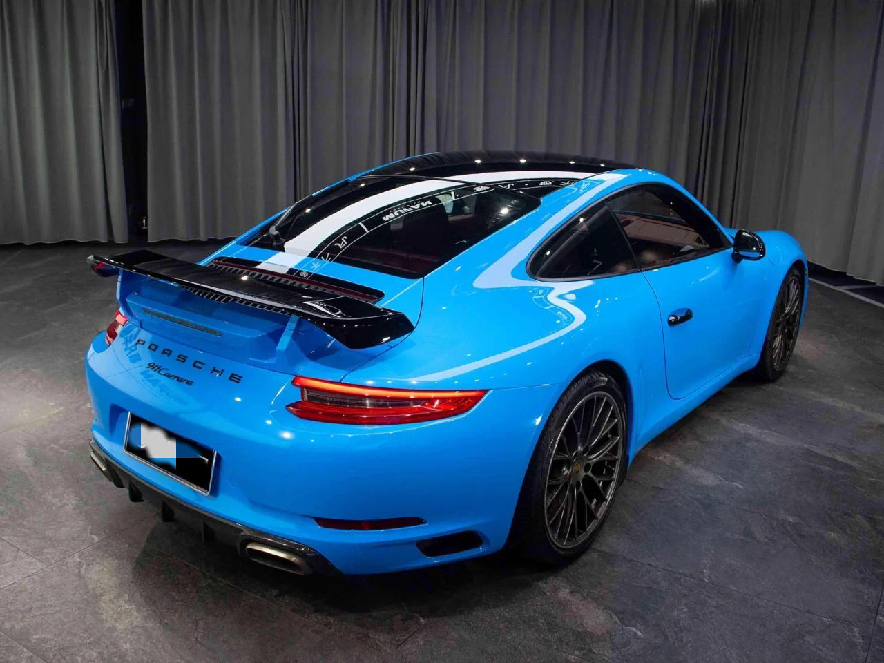 Porsche RS Miami Blue Car Spray Paint - CROP