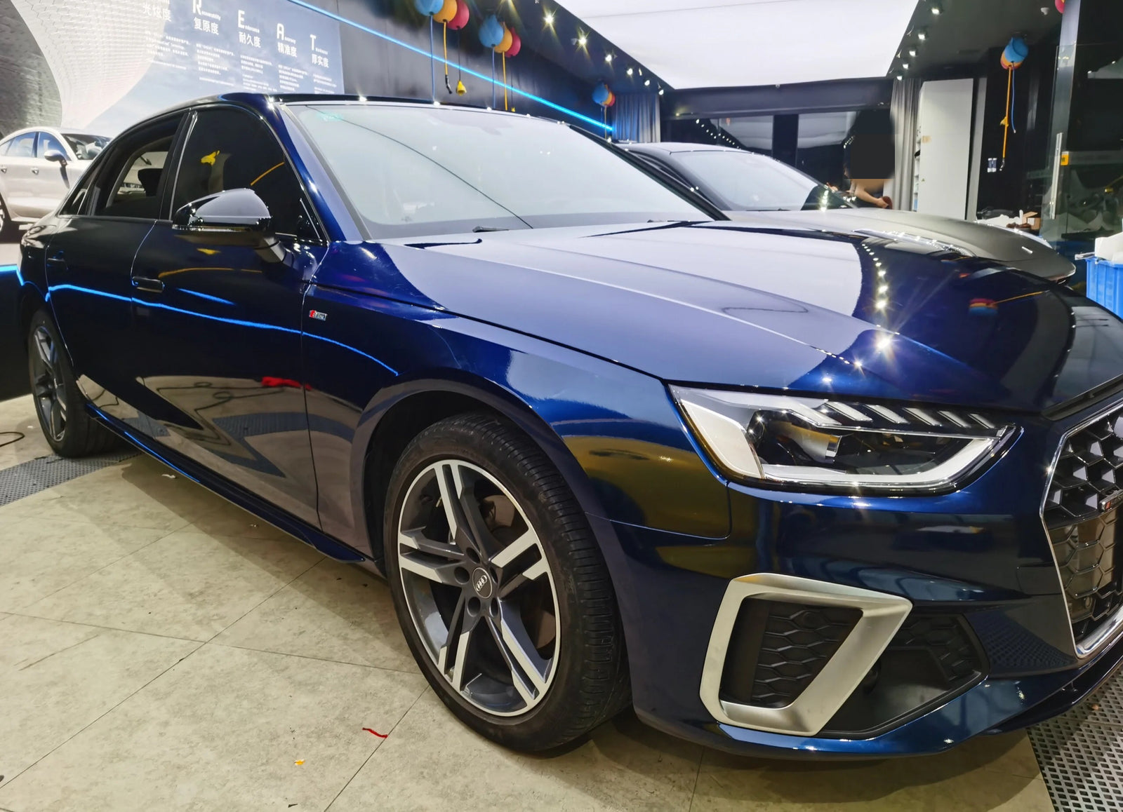 Gloss Metallic Midnight Blue Car Wrap