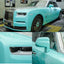 Color Shift Glitter Tiffany Blue Car Wrap