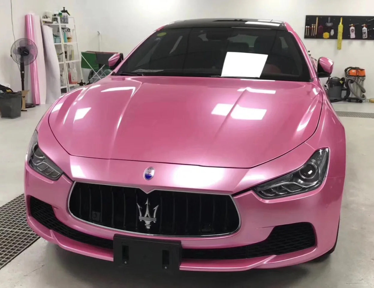 Gloss Metallic Pearl Pink Car Wrap