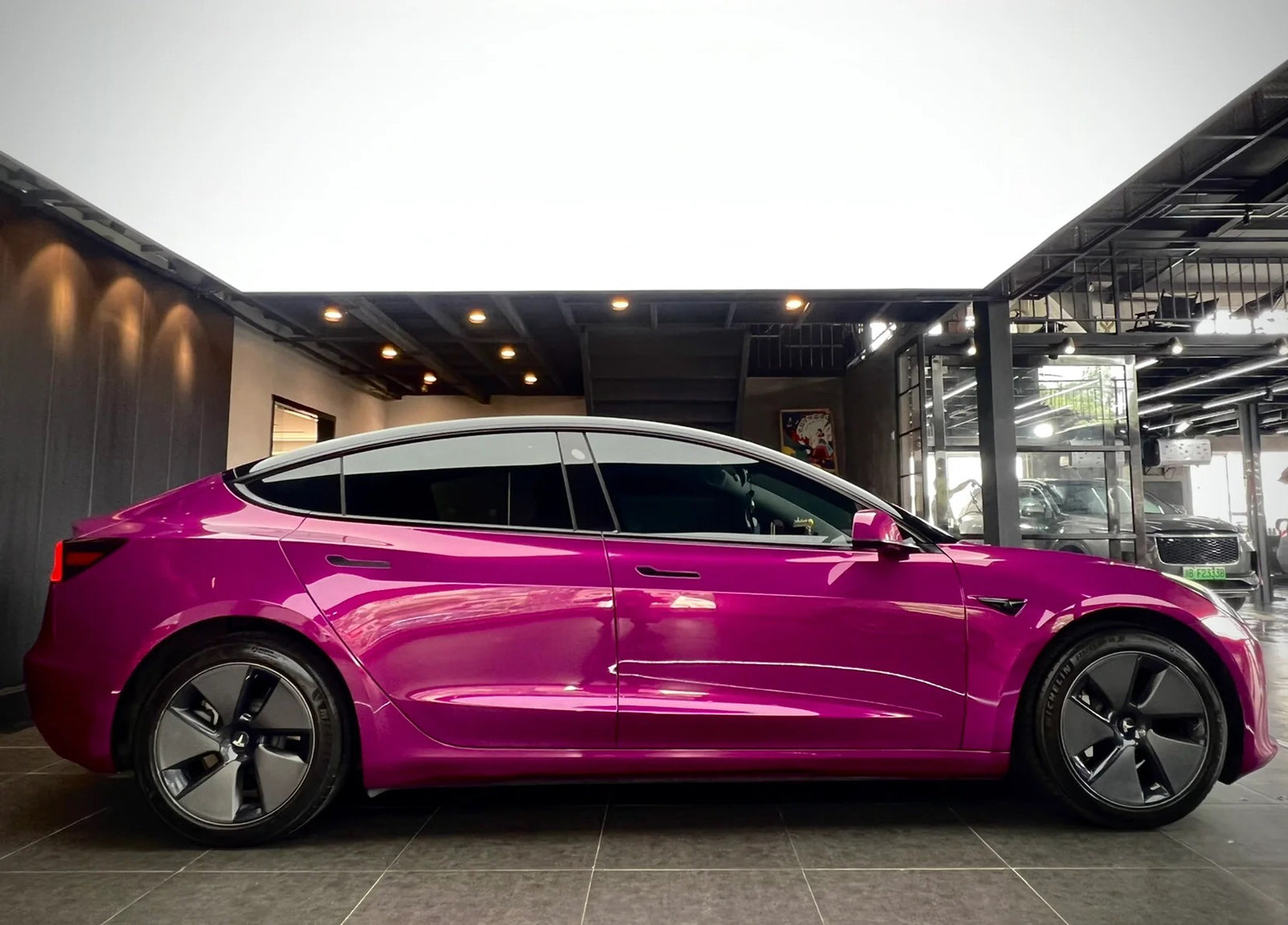 Gloss Metallic Jam Purple Car Wrap Vinyl