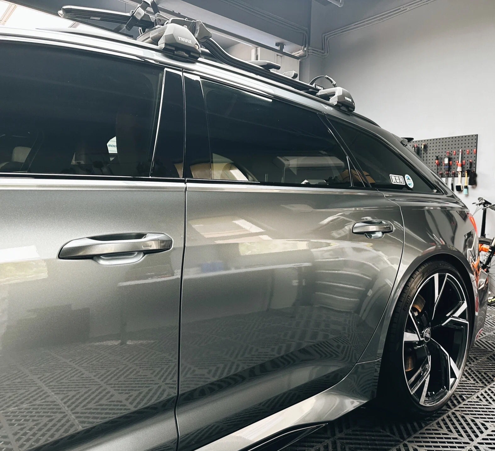 Gloss Metallic Battleship Grey Car Wrap