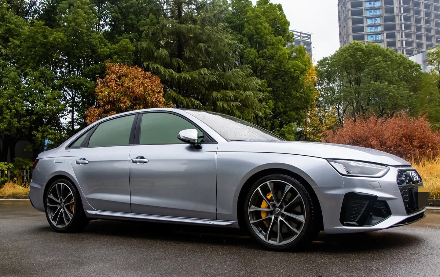 Gloss Metallic Foil Silver Car Wrap