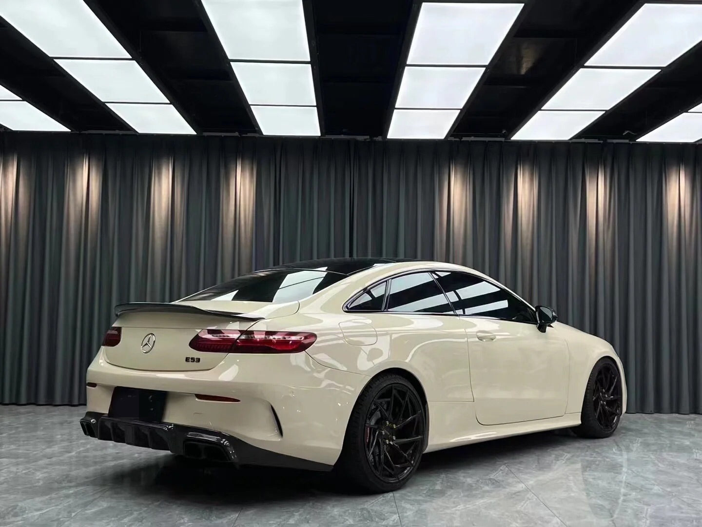 Super Gloss Tan Yellow Car Wrap Benz