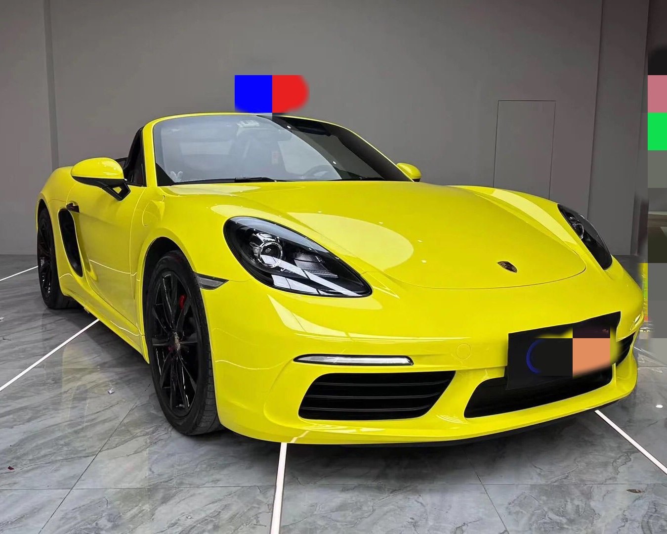 Super Gloss Lemon Yellow Car Wrap Color