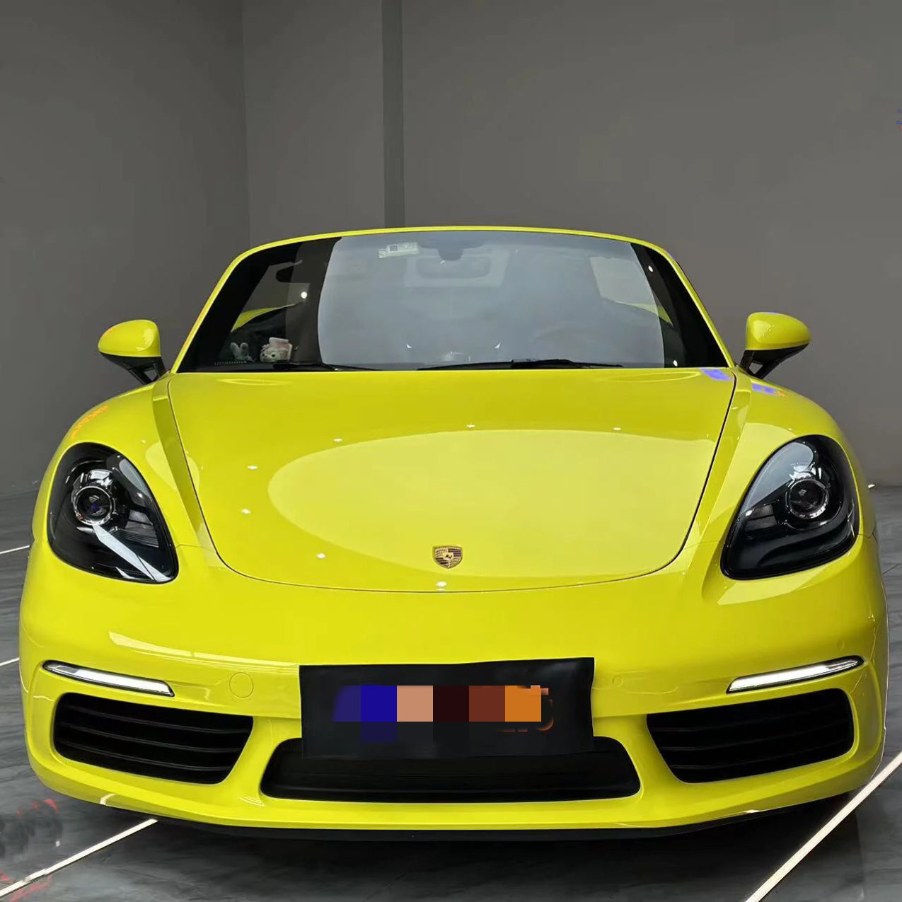 Super Gloss Lemon Yellow Car Wrap