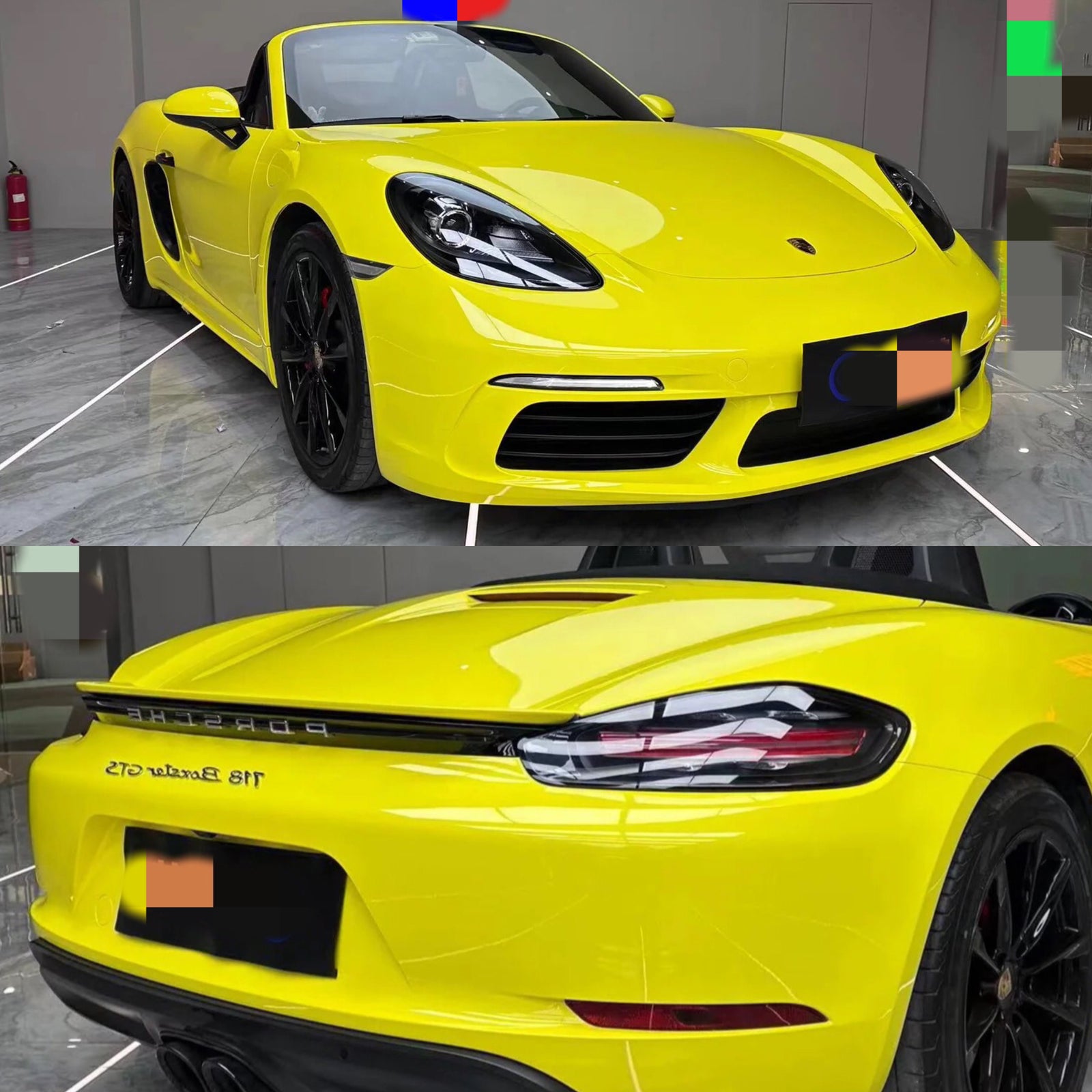 Super Gloss Lemon Yellow Car Vinyl Wrap