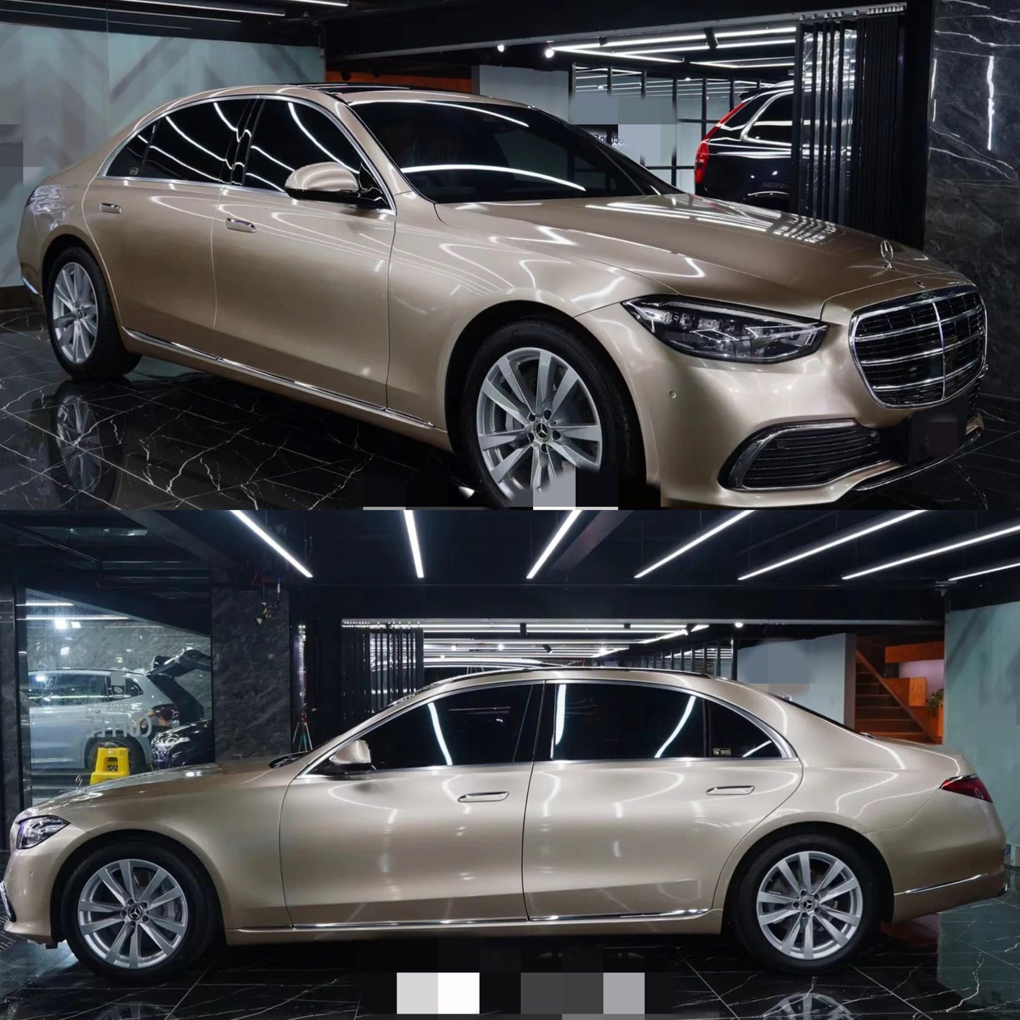 Gloss Metalic Coral Gold Car Wrap