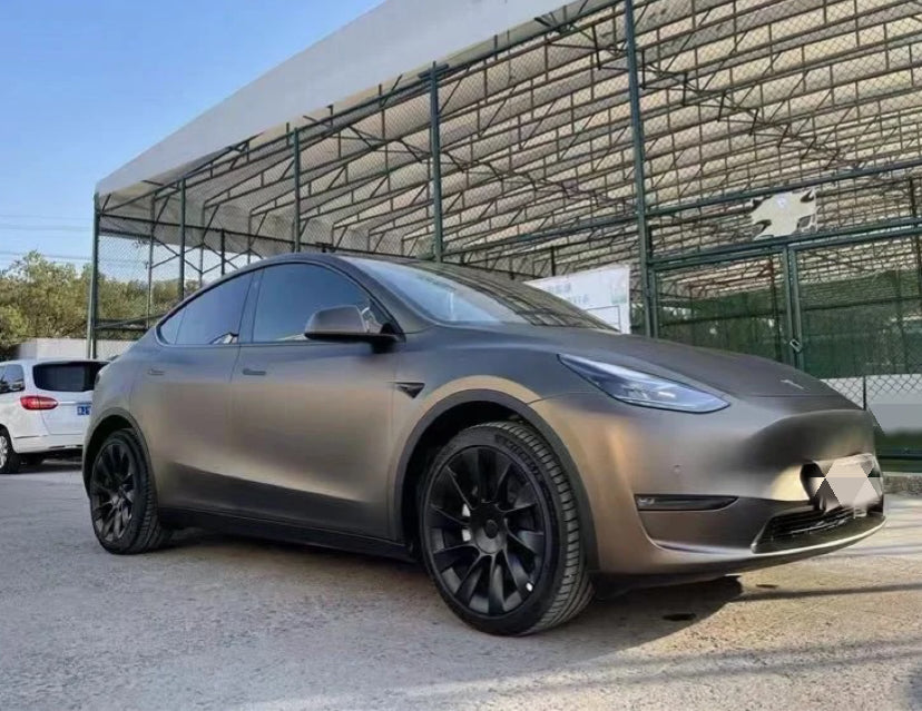 Satin Chrome Coffee Brown Car Wrap Vinyl