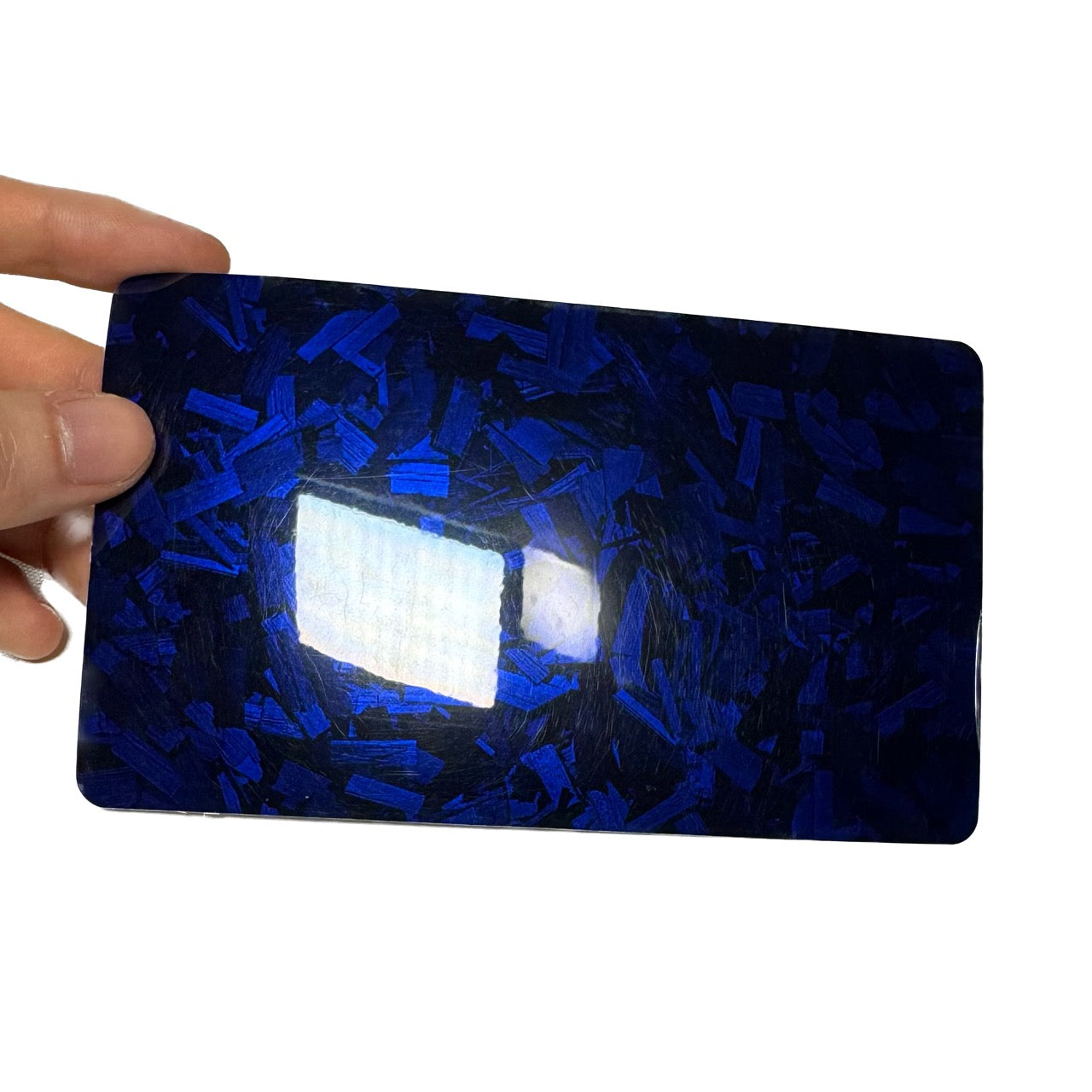 Camouflage Gloss Black Blue Forged Carbon Vinyl Wrap