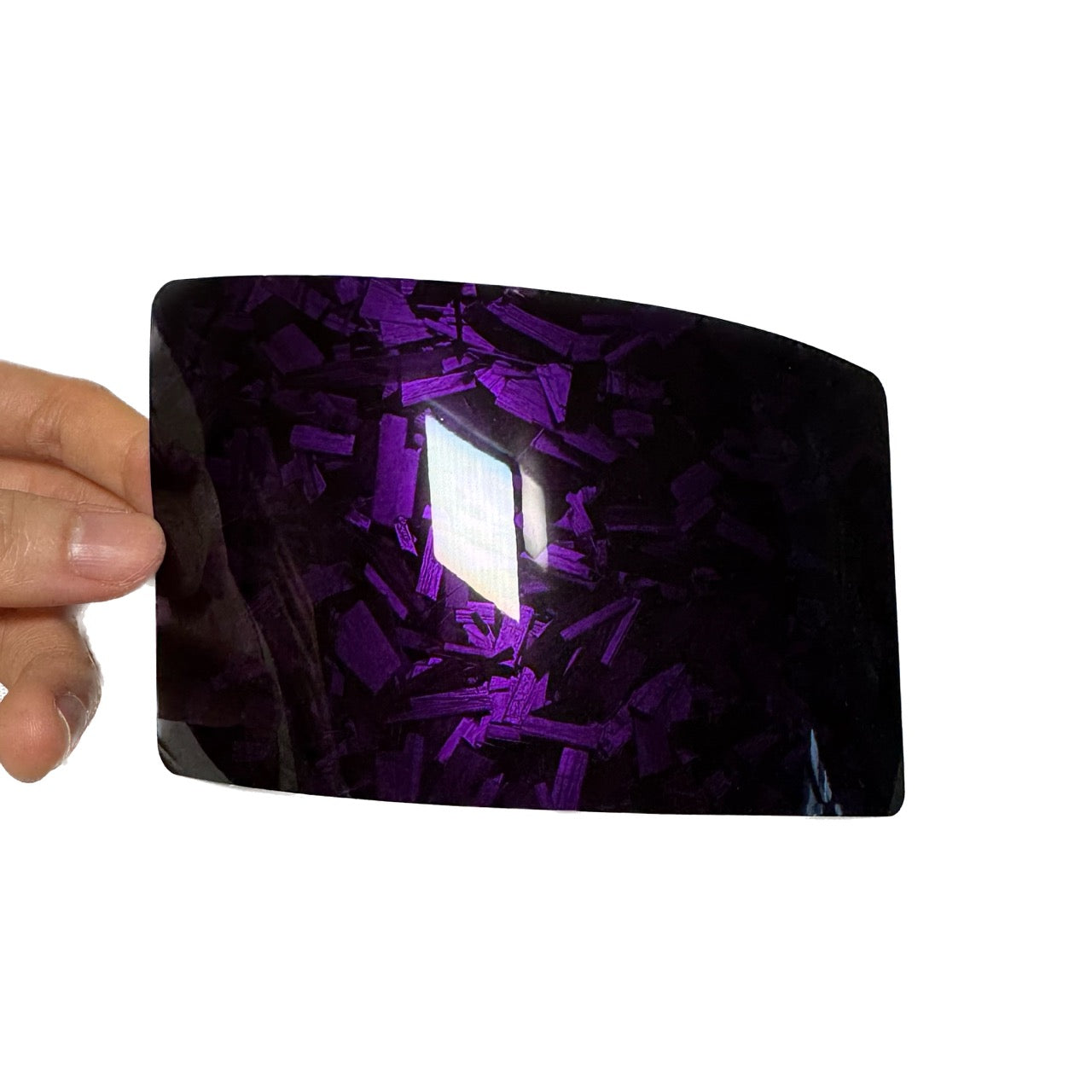 Camouflage Gloss Black Purple Forged Carbon Vinyl Wrap
