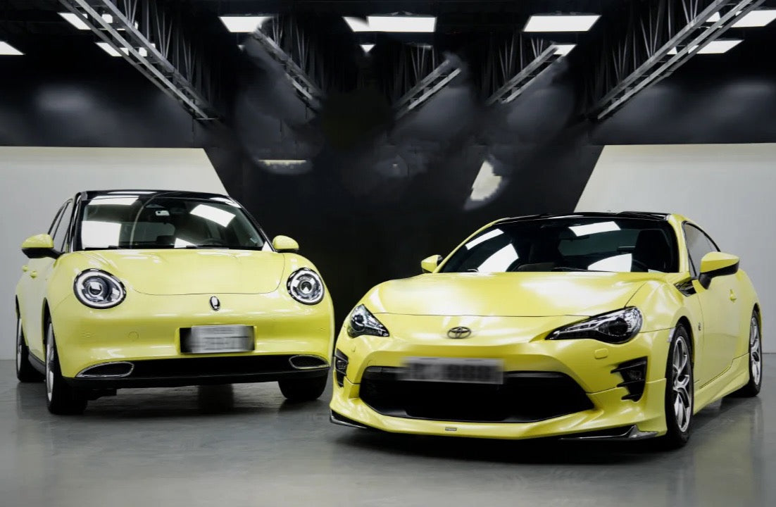 Super Gloss Light Lemon Yellow Vinyl Wrap Car Color