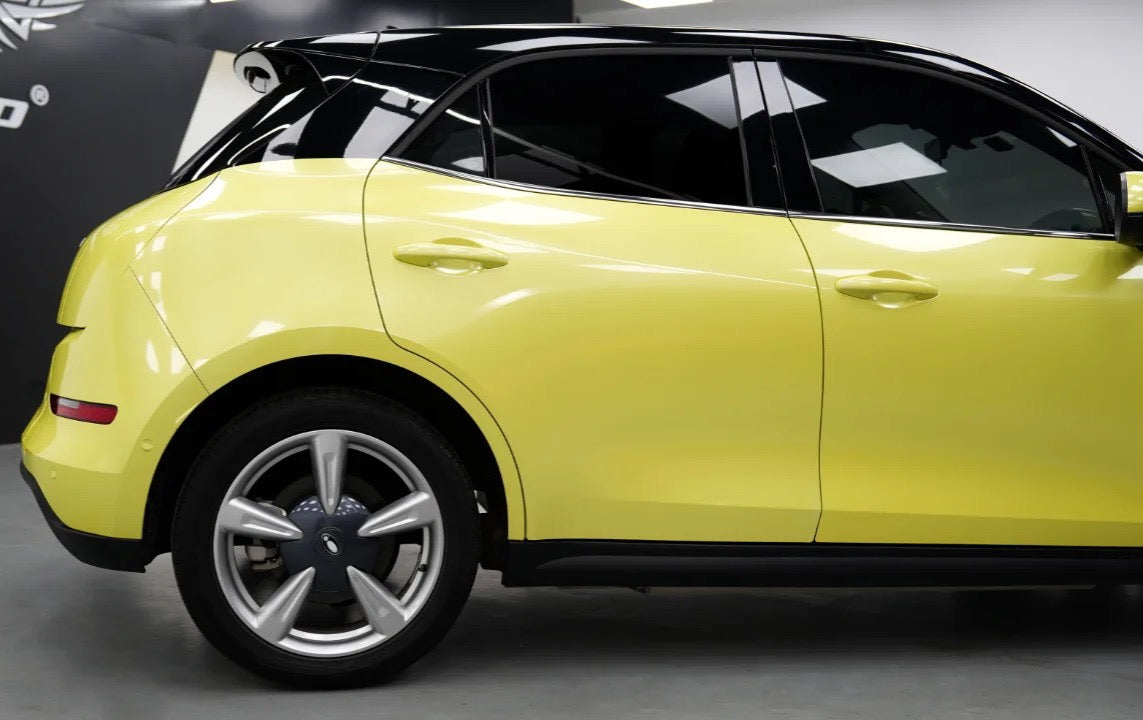 Super Gloss Light Lemon Yellow Vinyl Wrap Color