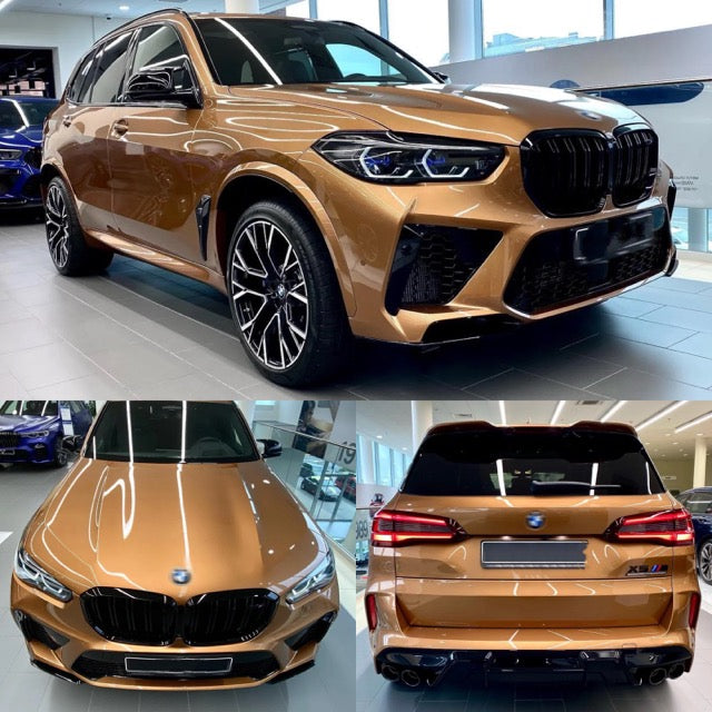 Gloss Metallic Caramel Brown Vinyl Wrap Car