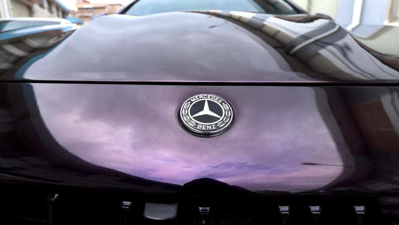 Color Shift Galaxy Dust Black Red Vinyl Wrap