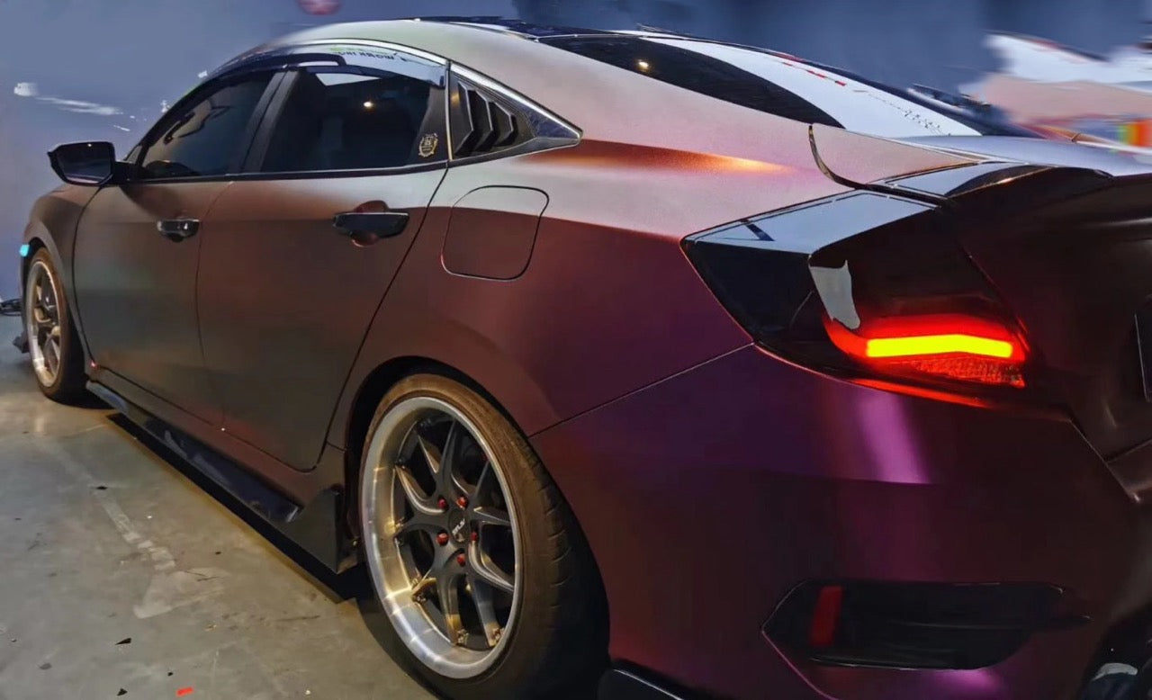 Color Shift Diamond Brown Red Vinyl Wrap