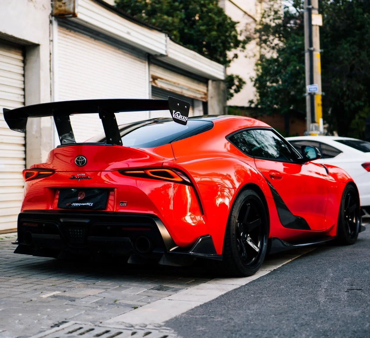 Super Gloss Ferrari Red Vinyl Wrap