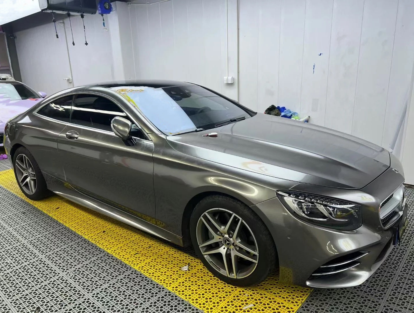 Gloss Metallic Brown Steel Car Wrap