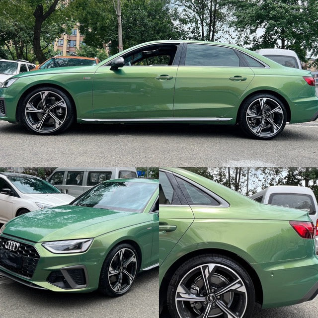 Color Shift Rainbow Drift Emerald Green Car Wrap