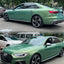 Color Shift Rainbow Drift Emerald Green Vinyl Wrap Audi