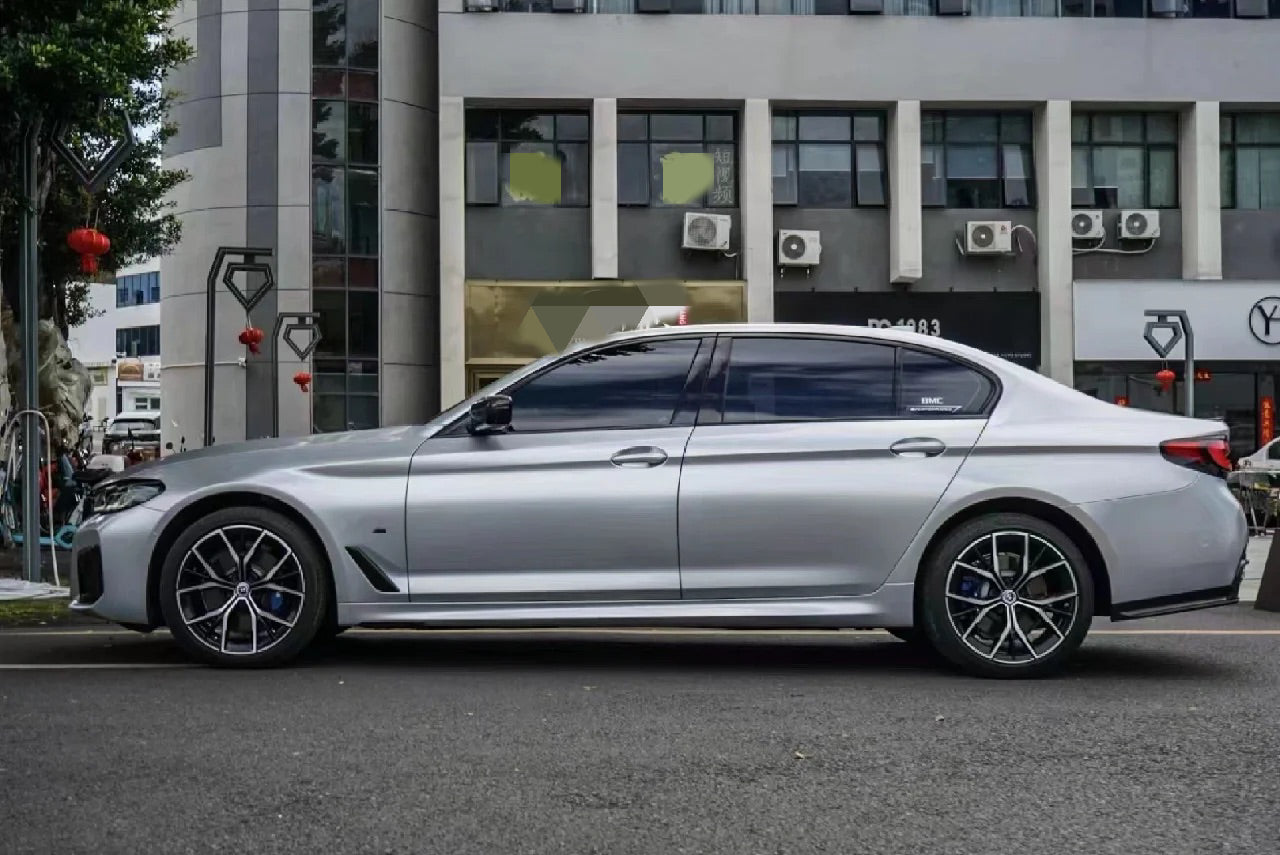 Gloss Metallic Titanium Silver Car Wrap