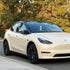 Matte Tan Yellow Vinyl Wrap Tesla