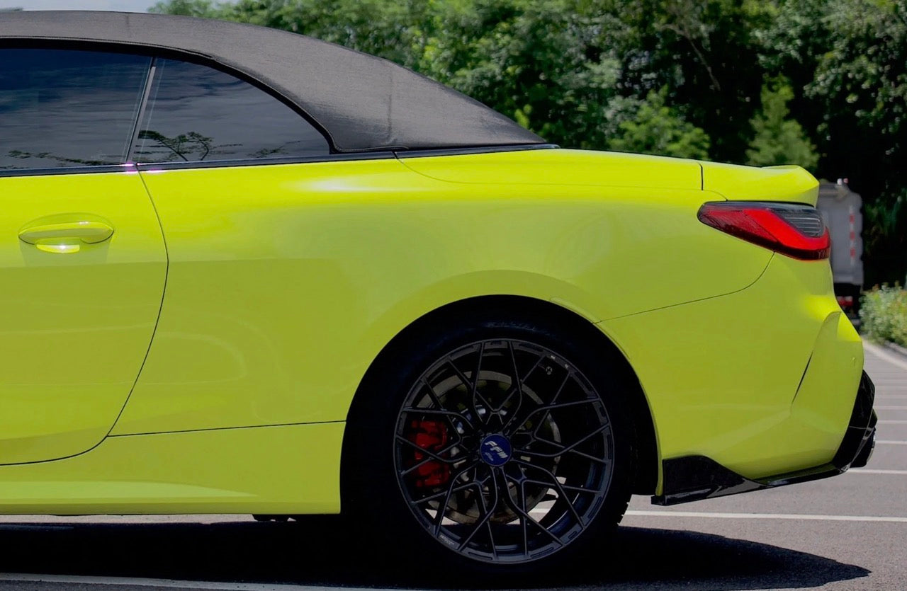 Super Gloss St. Paul Yellow Car Wrap Colored