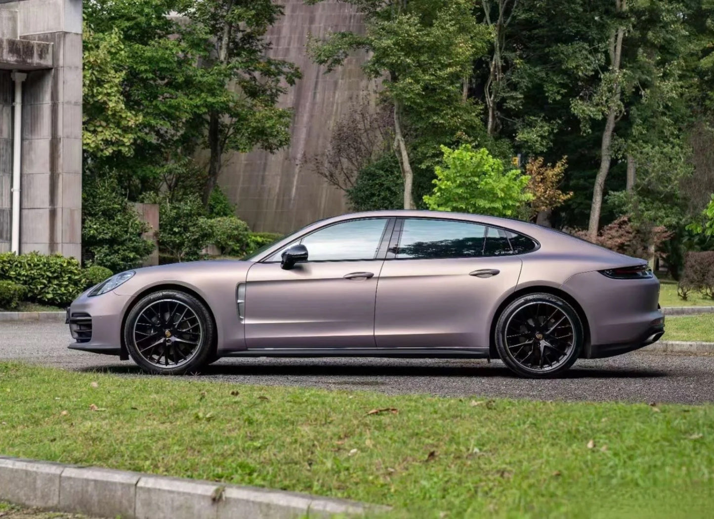 Satin Chrome DBX Purple Vinyl Wrap