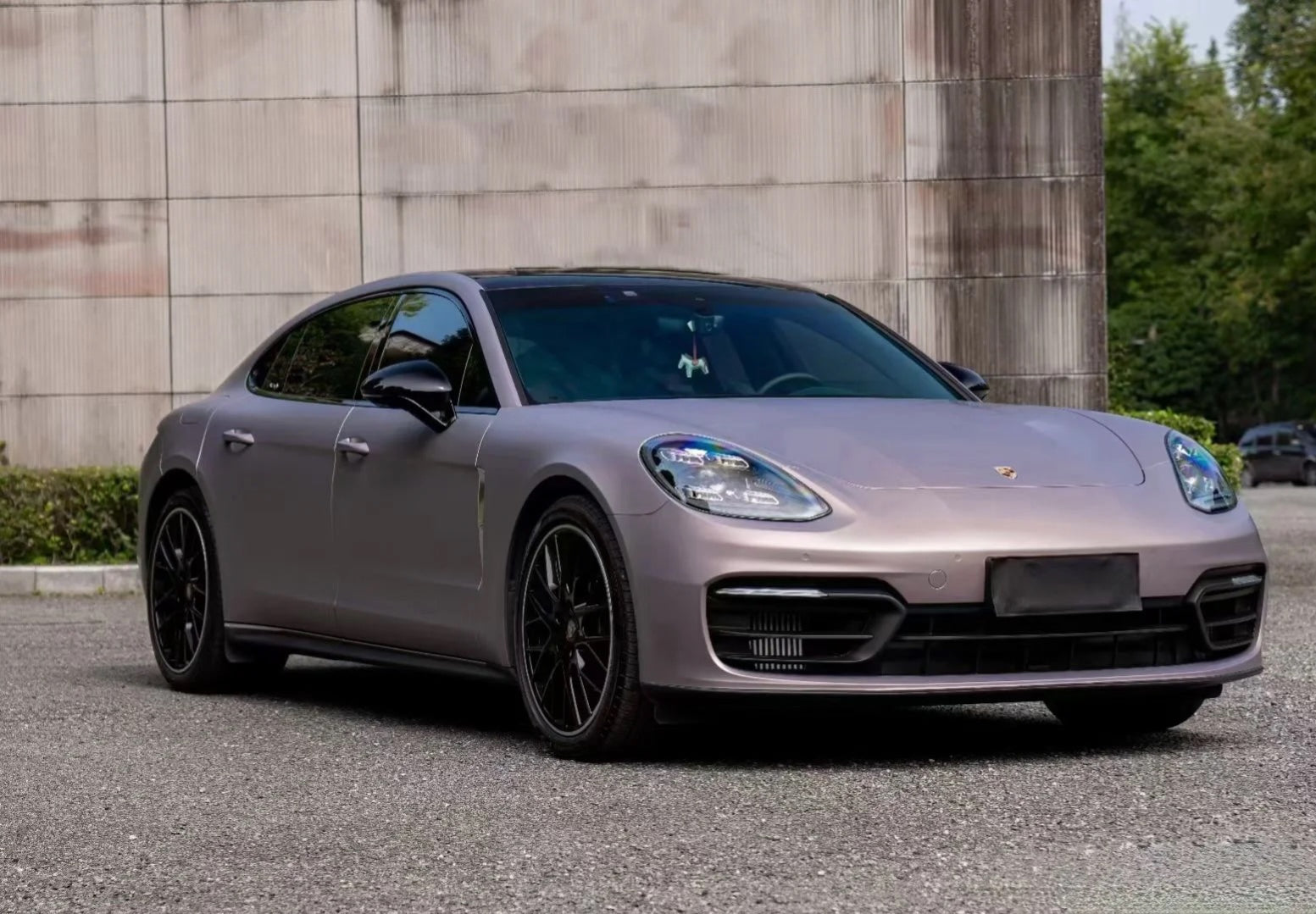 Satin Chrome DBX Purple Vinyl Wrap Car