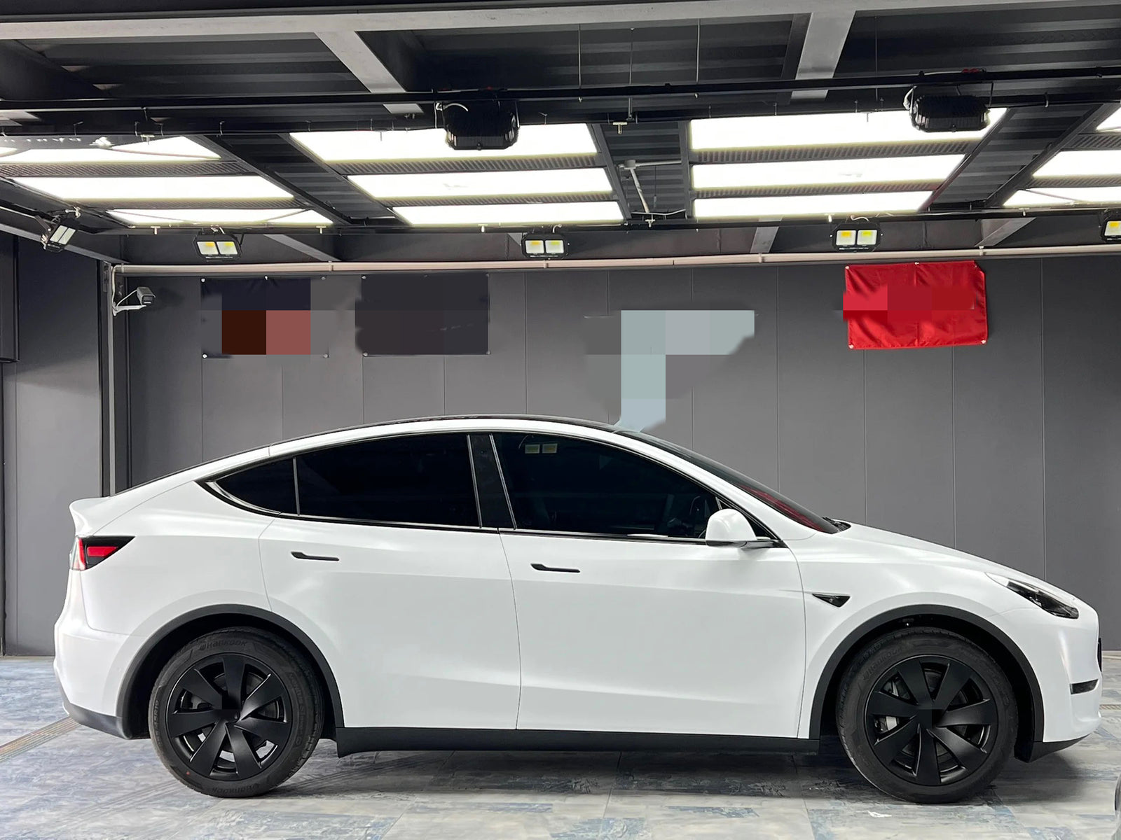 Satin Metallic Pearl White Vinyl Wrap Car