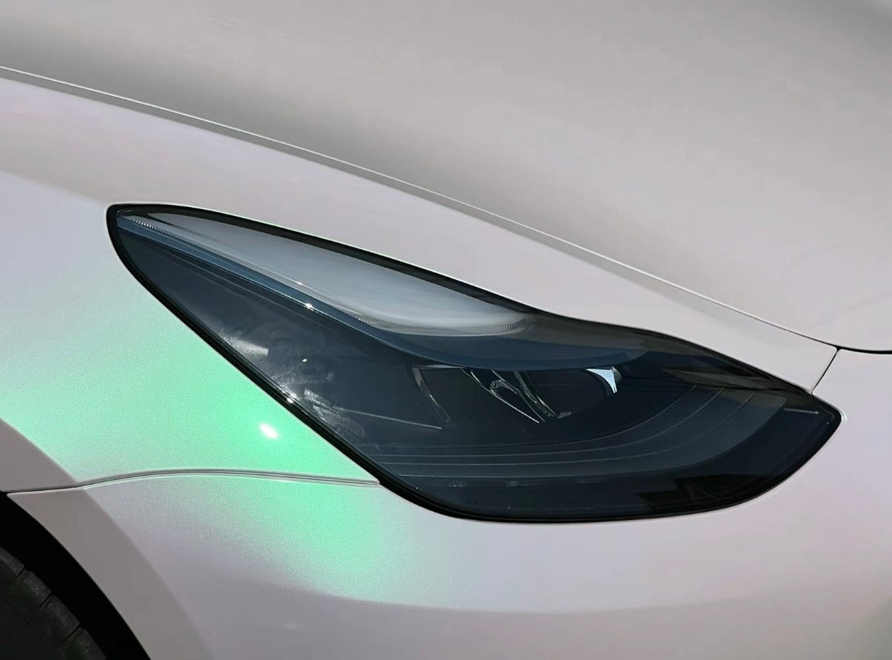 Color Shift Glitter Aurora White Vinyl Wrap Color