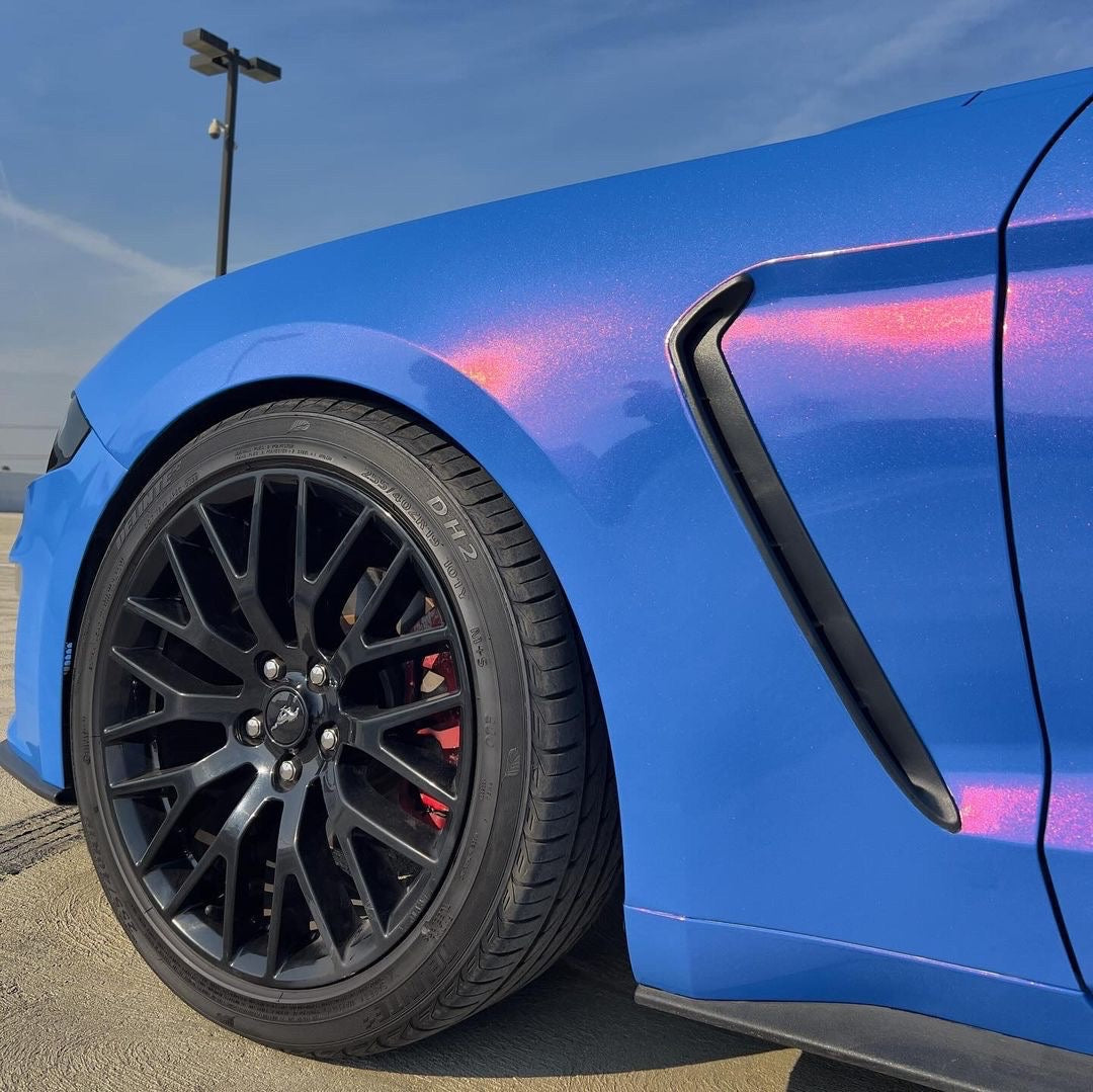 Color Shift Mesh Rims Color Shift Glitter Blue Red Vinyl Wrap – RAXTiFY