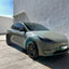 Gloss Khaki Green Vinyl Wrap Tesla